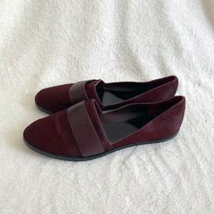 Vince Mason Calfhair Flats In Fig